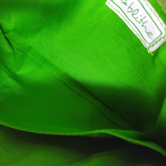 Blithe Leather Embossed Clutch in Green and Dark Yellow - Picture 6 of 13